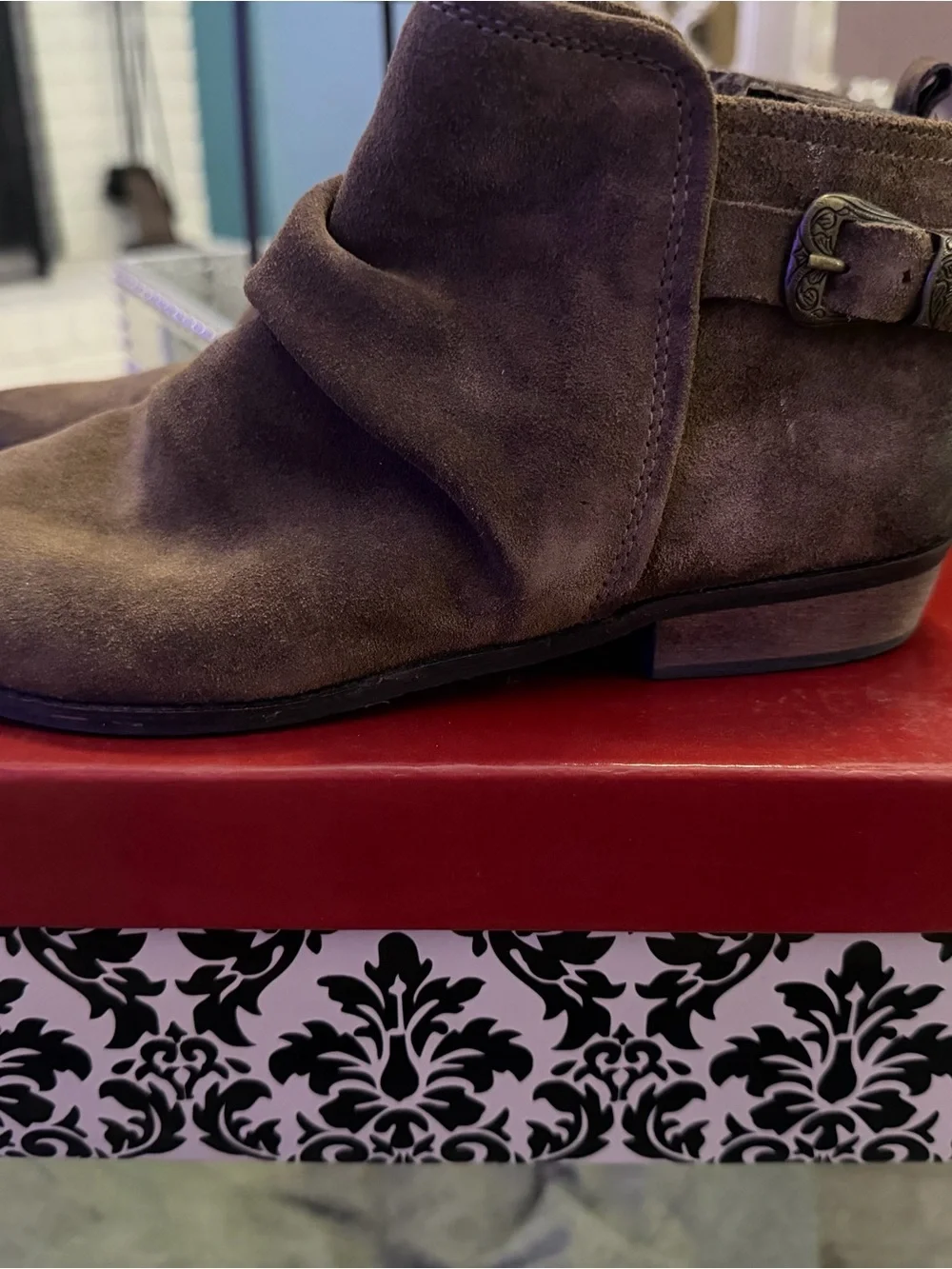 naughty monkey Taupe Suede Ankle Boots
